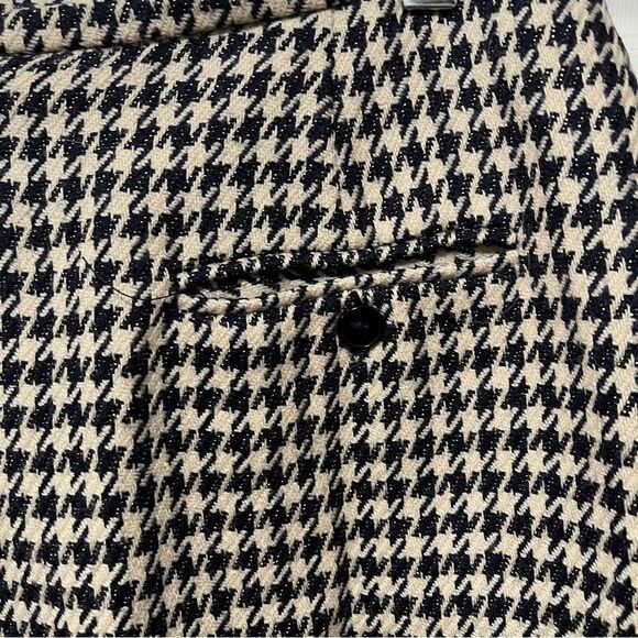 Jones New York Vintage Houndstooth Pencil Skirt Classic Career Tan Brown - Picture 4 of 5